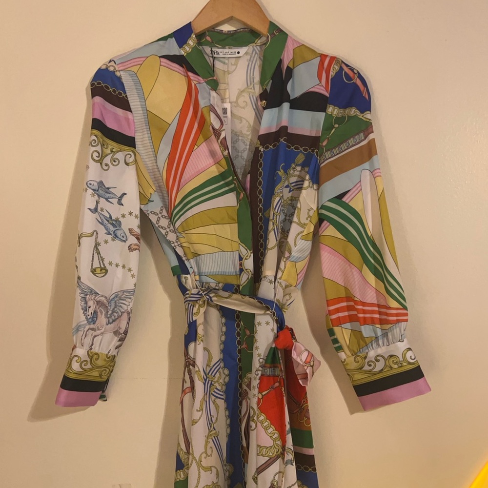 Dress from Zara with long sleeves